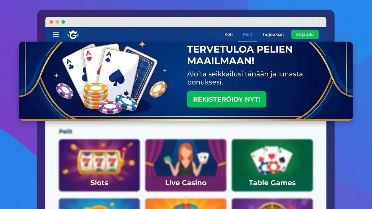 Rekisteröidy bonuksella